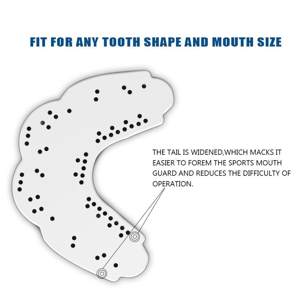 Sports Mouth Guard,Mouth Protector Boxing Protection Tool Perfect For Your Teeth Shape For Football Basketball Lacrosse Hockey Boxing Jiu Jitsu White 