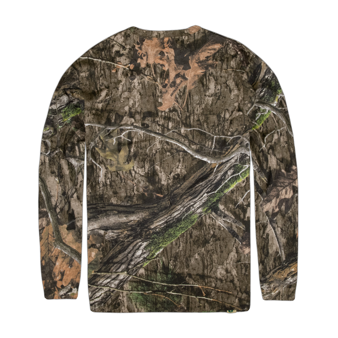 Mossy Oak Men's Cotton Mill Long Sleeve Pocket Tee Country DNA Back