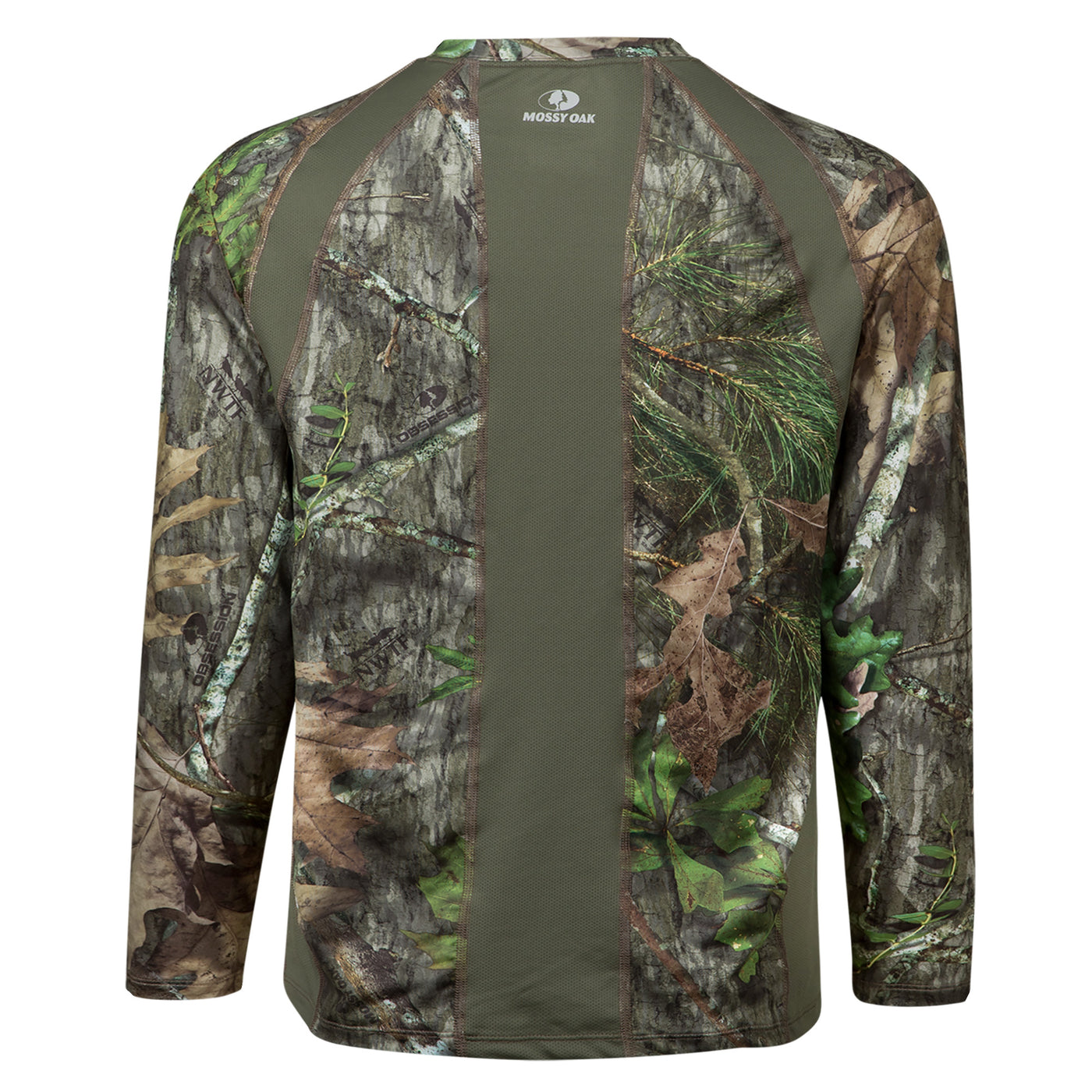 Mossy Oak Men's Long Sleeve Vented Hunt Shirt Obsession Back
