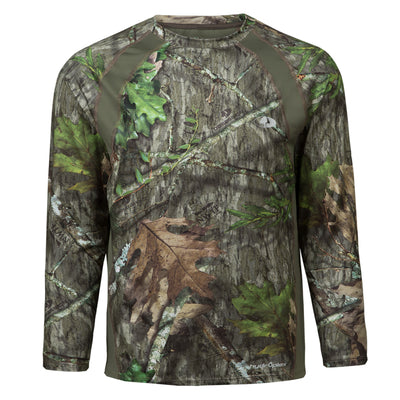 Mossy Oak Men's Long Sleeve Vented Hunt Shirt Obsession Front