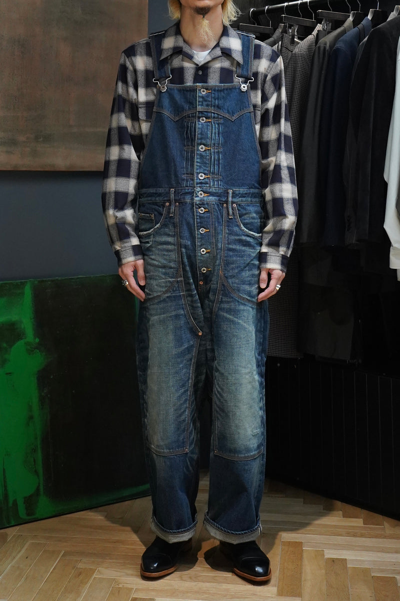 春色3カラー✧ sugarhill MULTI FADE DENIM OVERALL