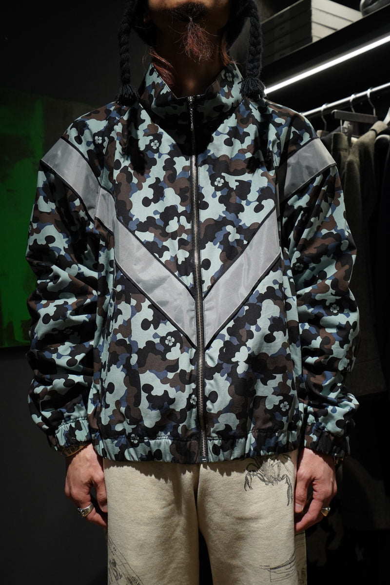 茄子紺 SUGARHILL23ss Flower Camo Ipfu Blouson | www