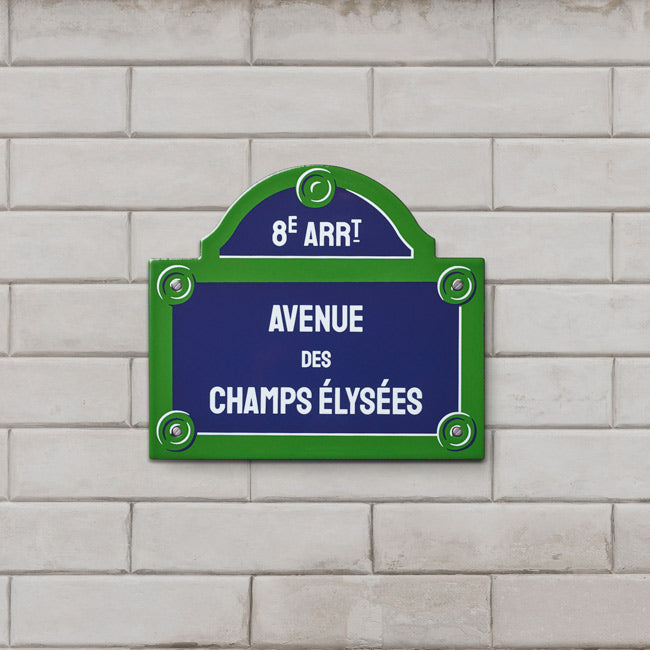 Plaque De Rue Ville De Paris émaillée à Personnaliser Plomeïsn Plomeis 