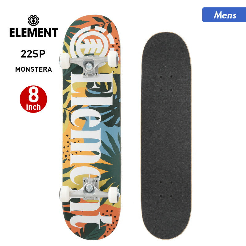 ELEMENT/エレメント メンズ スケートボード コンプリートデッキ BC027-411 8インチ コンプリートセット 完成品 スケボー 板 男性用