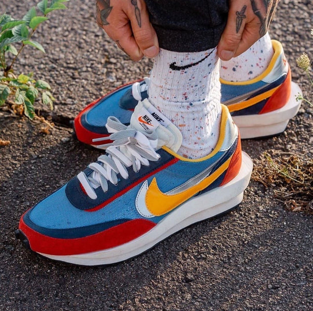 sacai x nike ldwaffle varsity blue mens