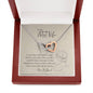 To My Artist Wife Dual Hearts Necklace