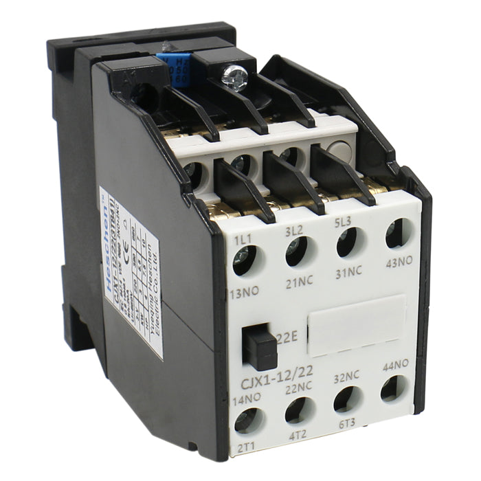 CJX2-1210 AC Contactor 12 Amp 3 Phase 3-Pole NO 220V 50/60Hz Coil 