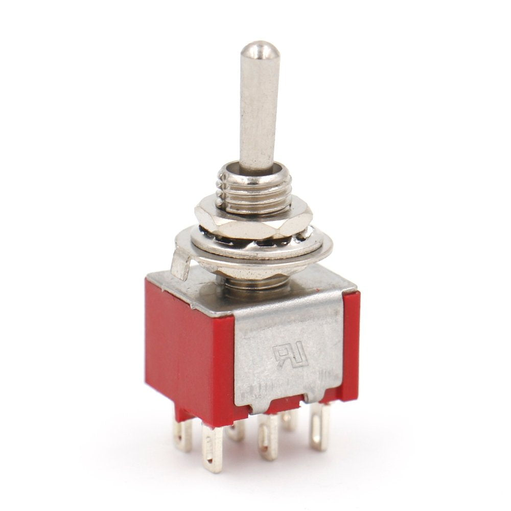 On-On Miniature PCB Toggle Switch DPDT 