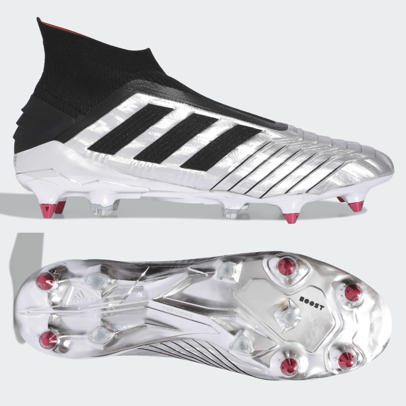 adidas Predator 19+ Mens - Silver Metallic – Boots