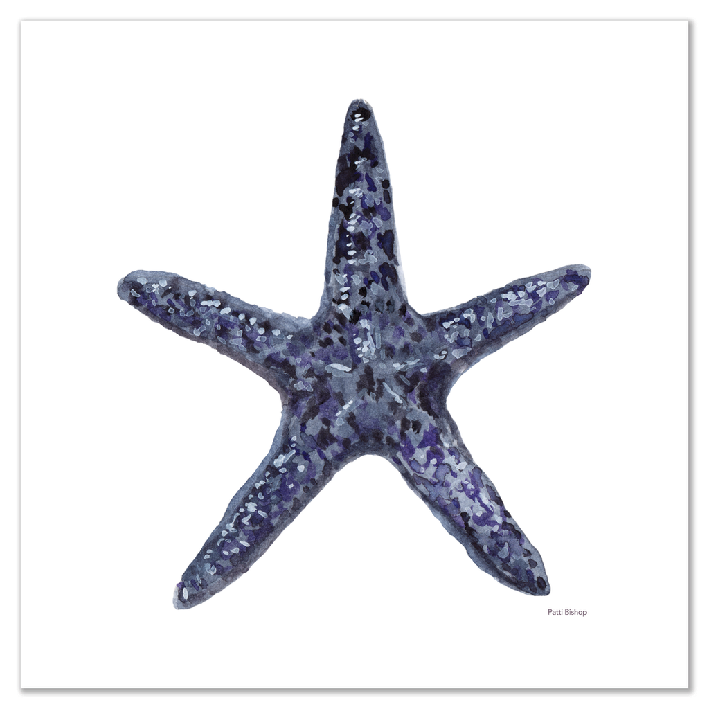 blue starfish art