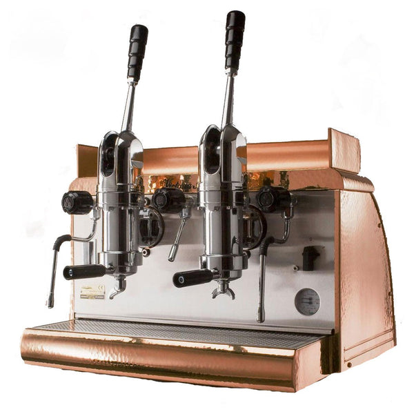 athena leva 2 group copper espresso machine
