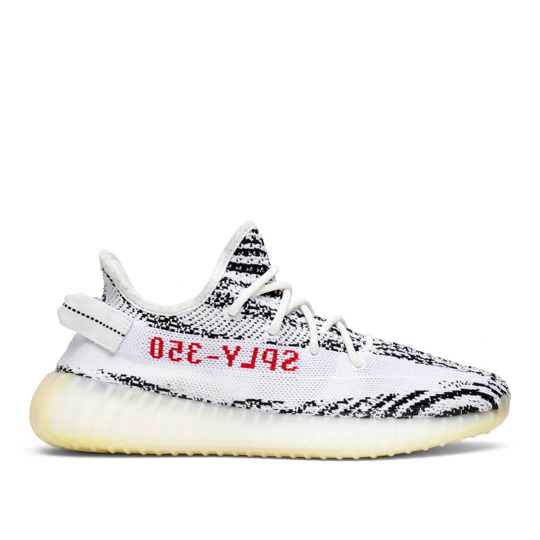 white zebra yeezy boost 350