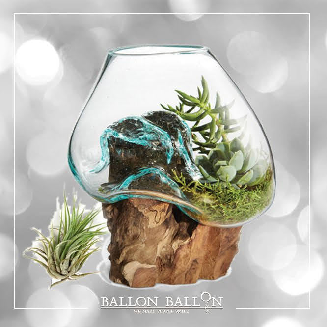 invoegen salami Meyella Gegoten glas op hout - Ballon-Ballon