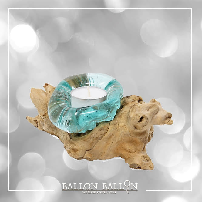 invoegen salami Meyella Gegoten glas op hout - Ballon-Ballon