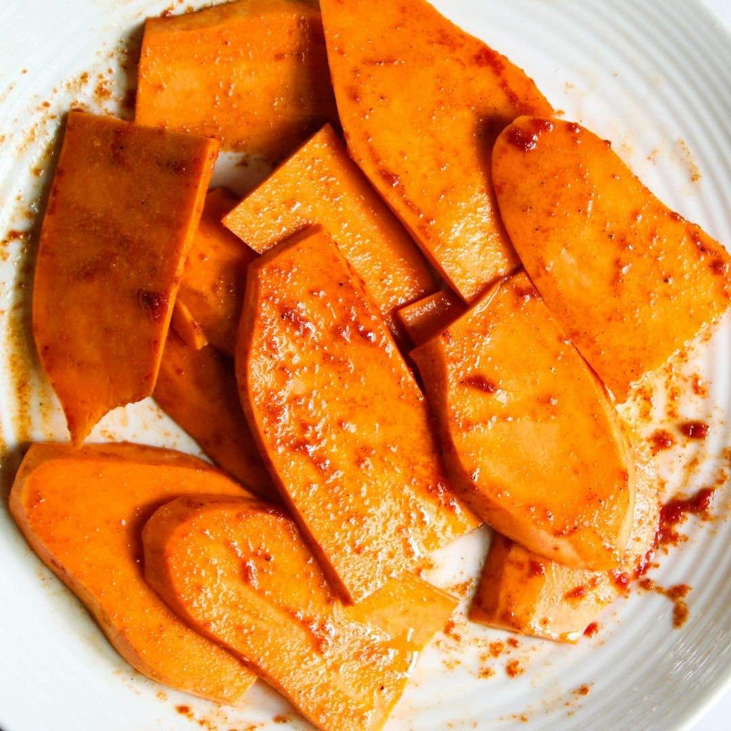  Grilled Sweet Potatoes with Cashew Lime Crema
