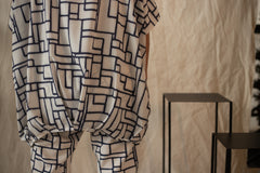 Conjunto Estampado de Blusa e Calça