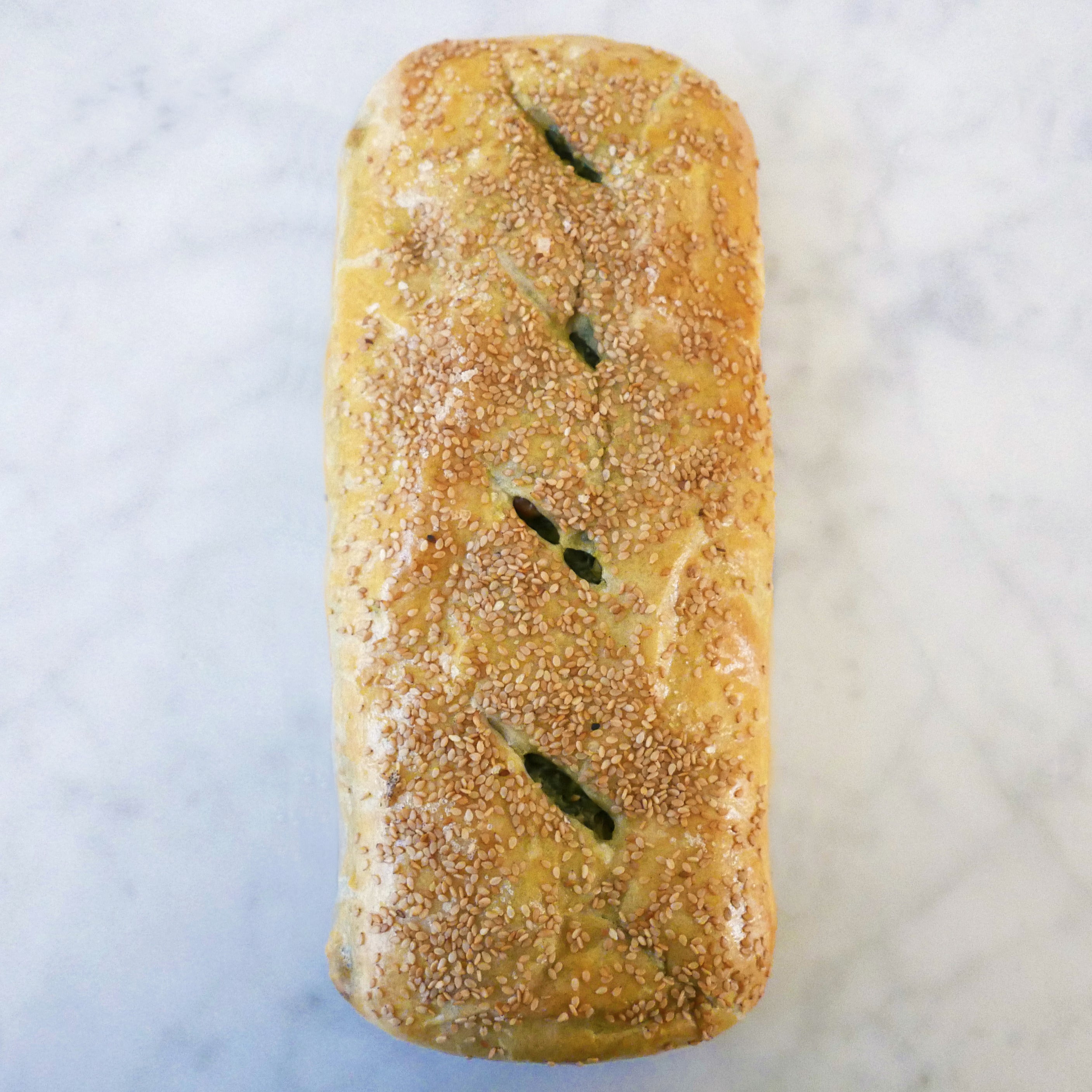 STRUDEL DI SPINACI, RICOTTA, PINOLI E UVETTA