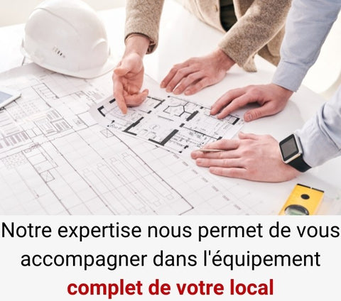 Notre expertise nous permet de vous accompagner dans l'équipement complet de votre local