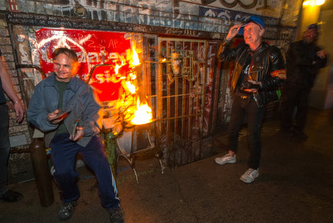 Linus Coraggio and Monty Cantsin at ABC No Rio