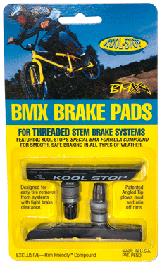 vergelijking Openbaren Rang Kool Stop Bicycle BMX Threaded brake pads for V-brake BLACK (PAIR) – R4  Products