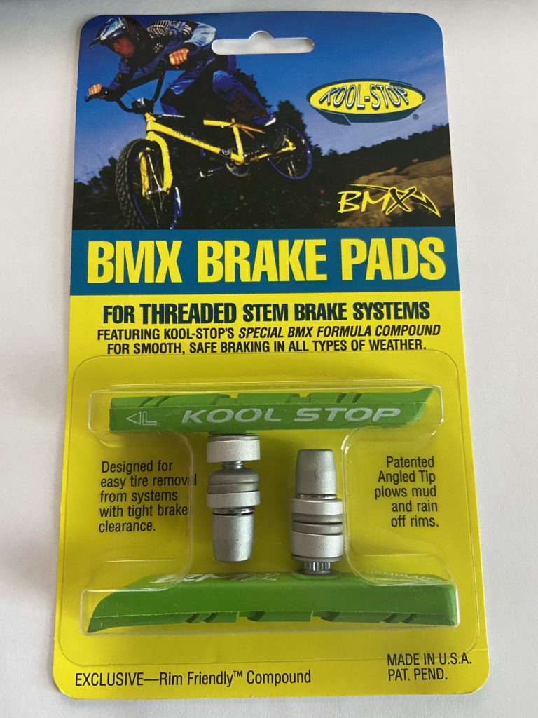 Bomen planten Missionaris samenvoegen Kool Stop Bicycle BMX Threaded brake pads for V-brake Lime Green (PAIR – R4  Products