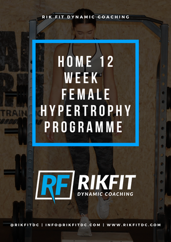 12 Week Home Female Hypertrophy Programme