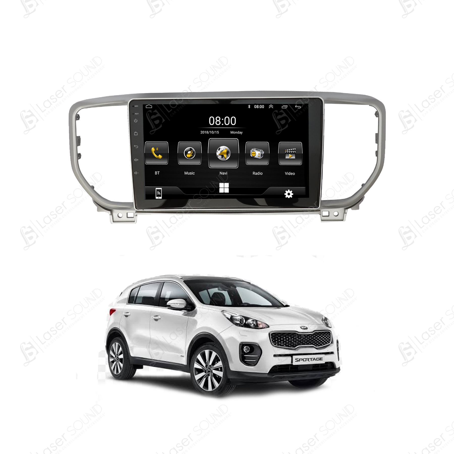 Kia Sportage 2019 to 2022 Android Panel HD Player IPS Display Multimed