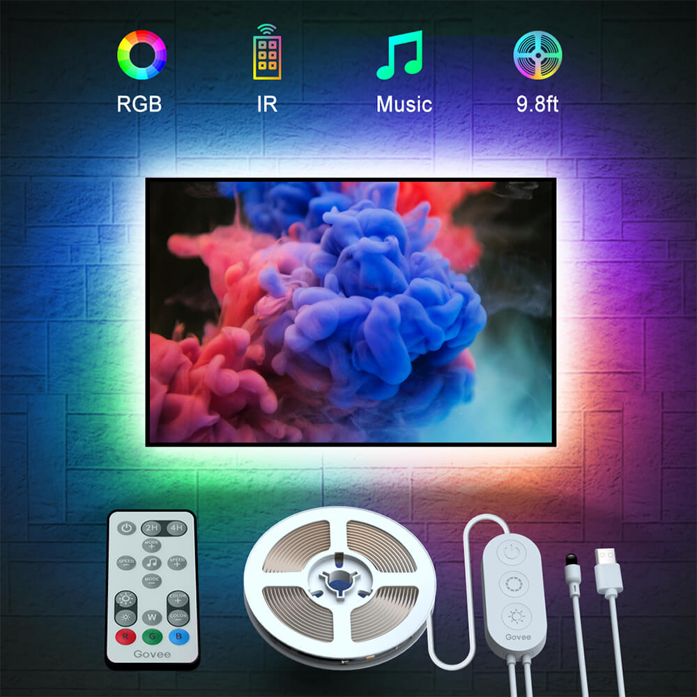 Details about   Led Strip Lights For 40-60 Inch TV Backlight With Remote For Room Decorations 