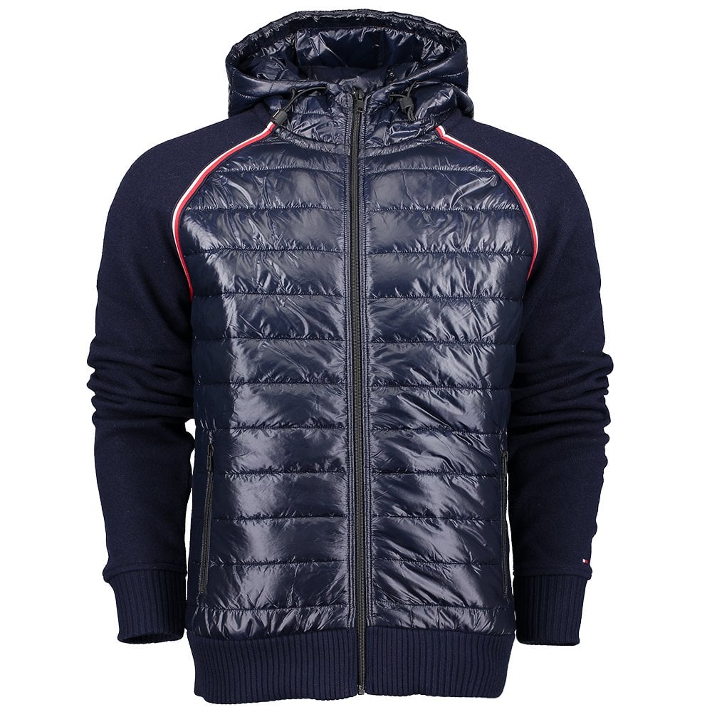 tommy hilfiger raglan sleeve padded hoody