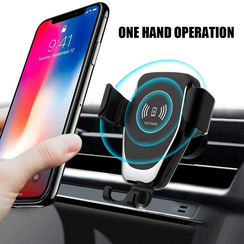 Grote hoeveelheid Ondergedompeld Gespecificeerd Wireless Car Charger Gravity 10w Fast Wirless Charger for Samsung S10