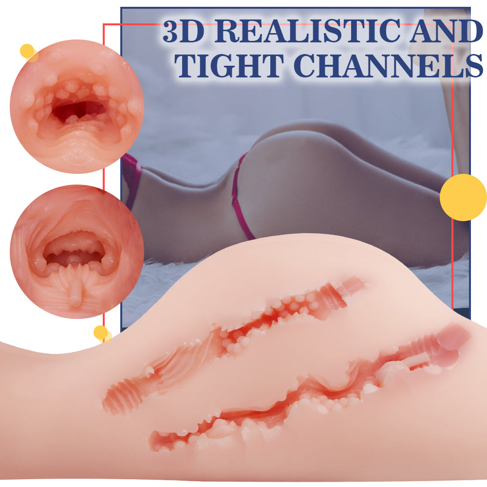 7.9lb Dual-Channel Doggy Style Realistic Butt Full Sized Sex Doll Masturbator