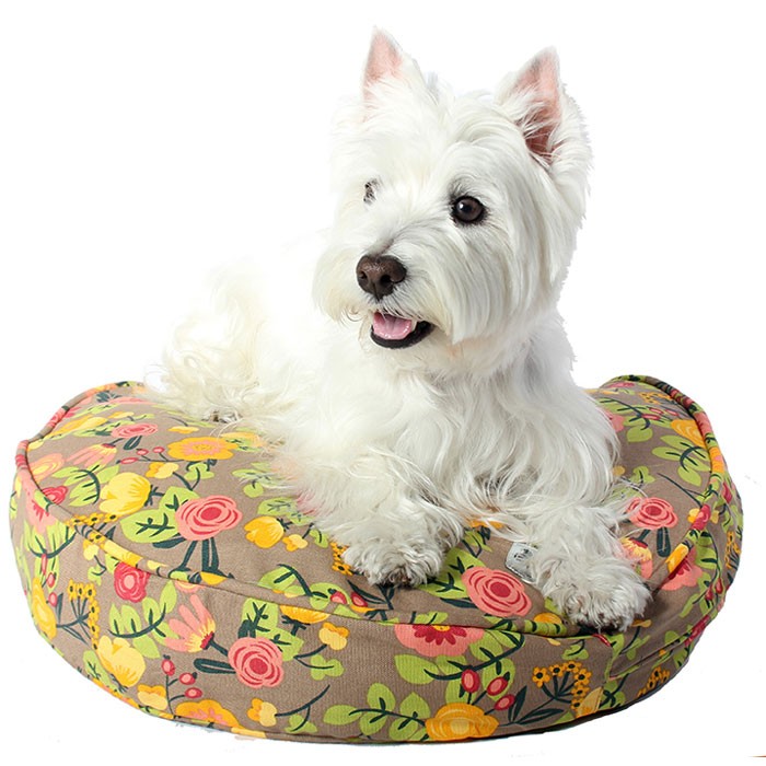 Molly Mutt Floral Round Dog Bed Duvet 100 Washable Cotton Ships