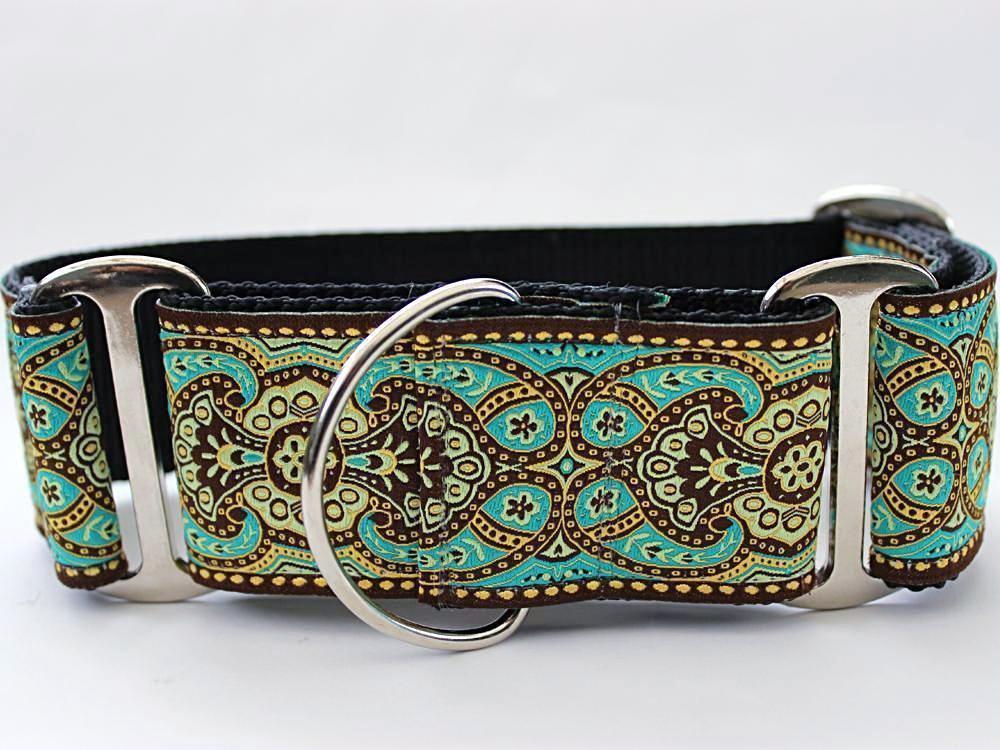 teal dog collar