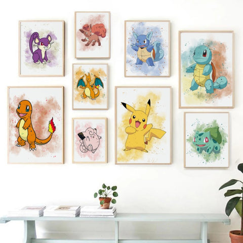 Affiche Pokemon : Décoration chambre d'enfant – Pop Art Blocks