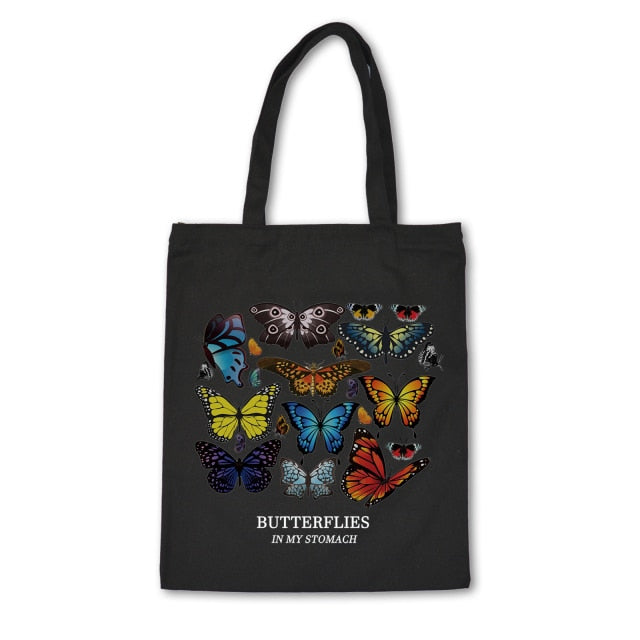 Shopping butterfly Bag Grocery Handbag Bolsas De Tela Canvas T – Productions
