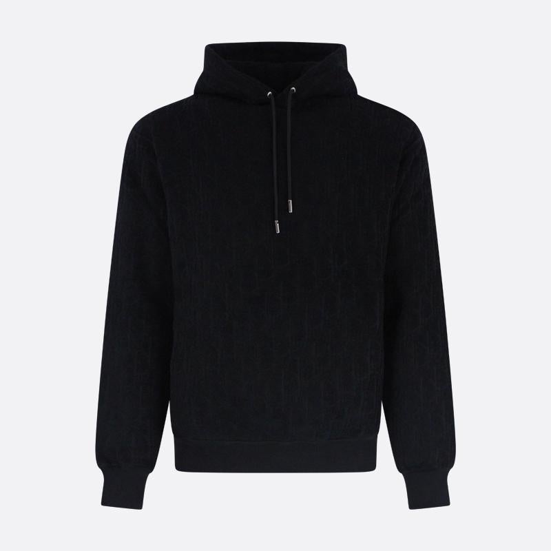 oversized dior oblique hooded sweatshirt