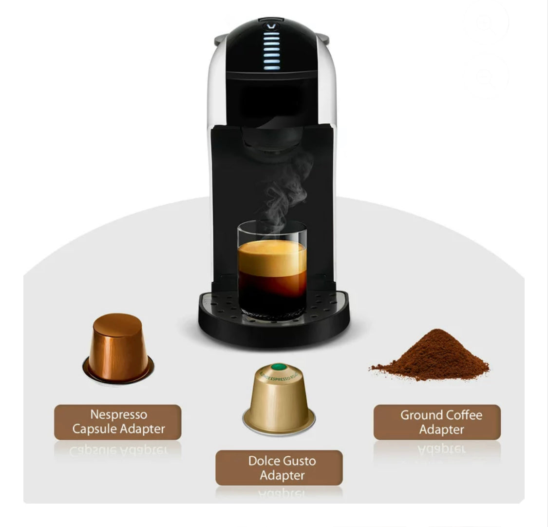 etnisch chirurg Entertainment 3 in 1 Espresso Coffee Machine with Capsules for Nespresso , Dolce Gus –  Delizioso Gourmet