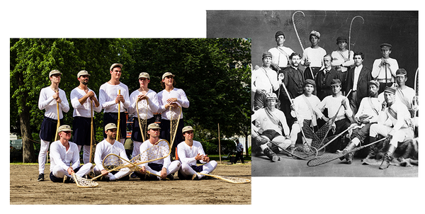 Montreal Lacrosse Club 2017 and circa 1867