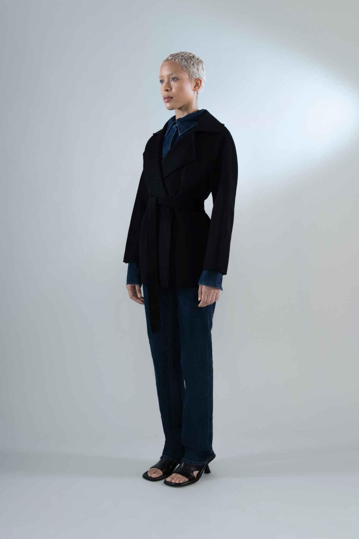 Sara Coat in Cashmere