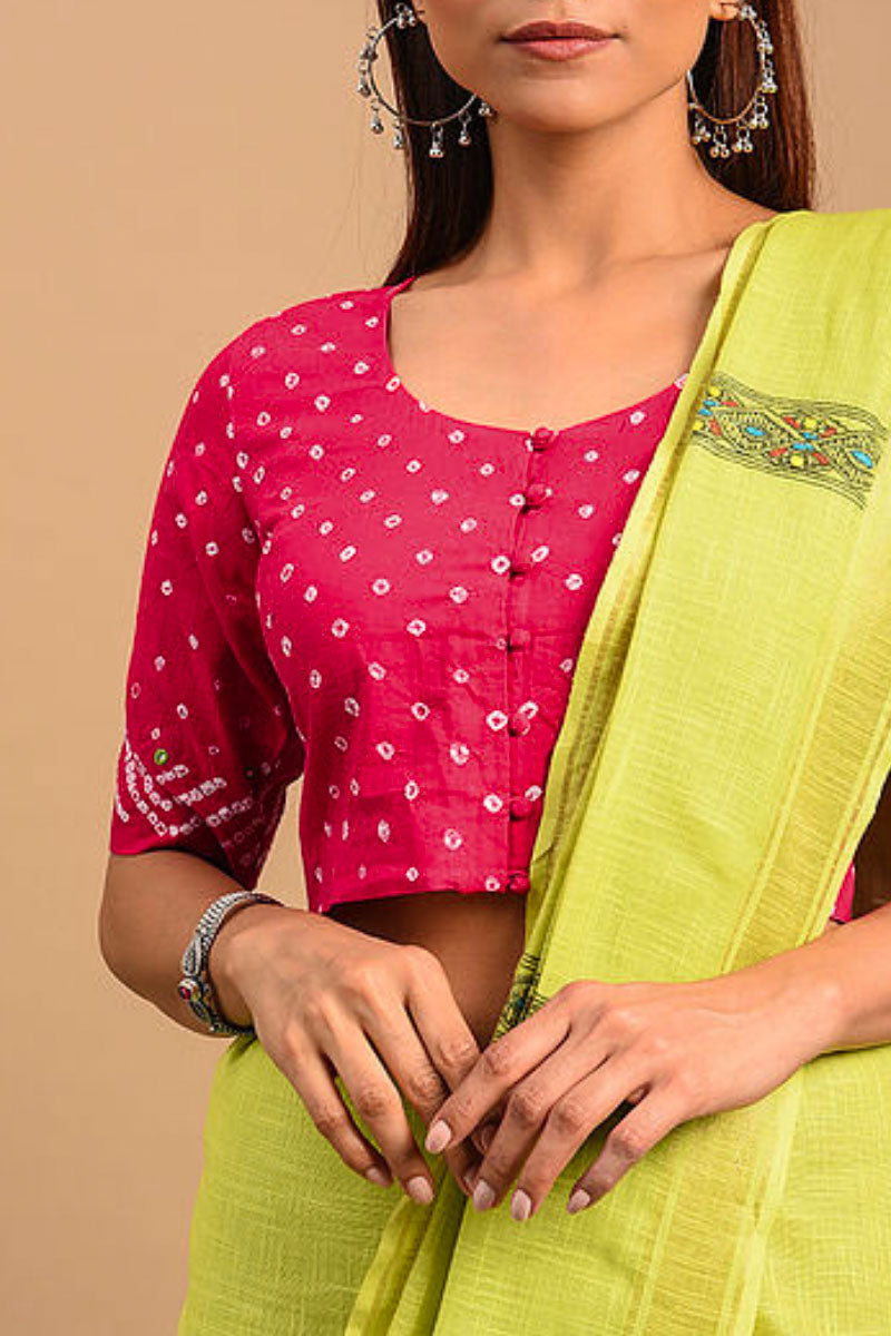 Bandhani Cotton Blouse – thechakorshop