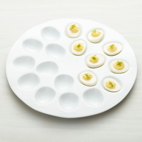 ceramic egg platter