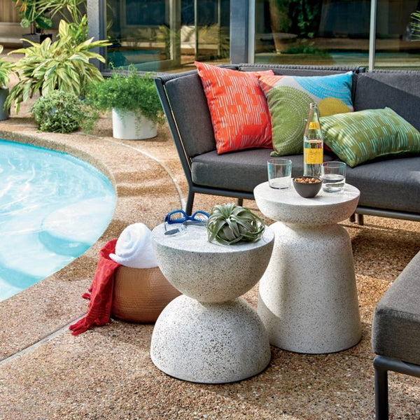 crate and barrel outdoor side table