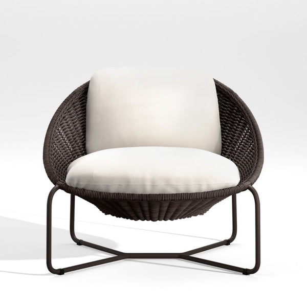 outdoor lounge chair with cushion