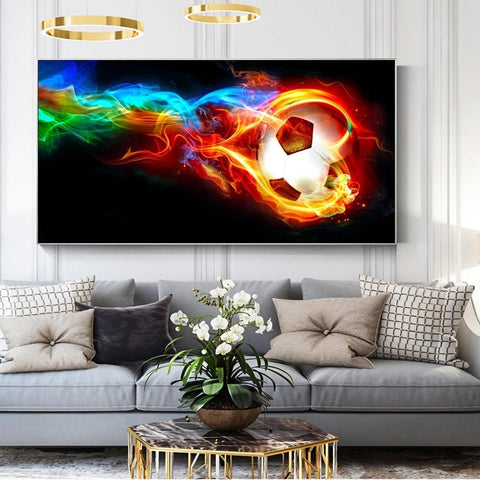 Soccer Ball on Fire