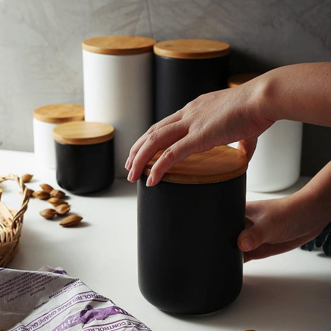Ceramic Black & White Storage - Nordic Side -