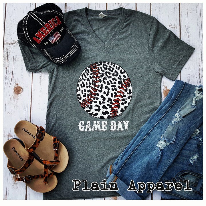 leopard baseball shirt