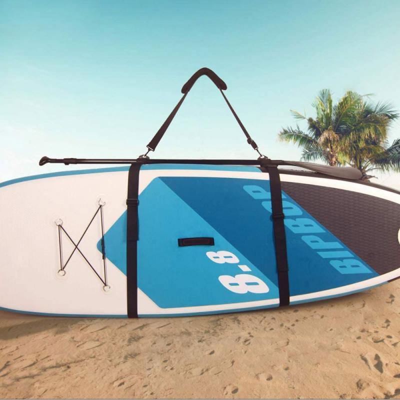 Denpetec Nylon Surfboard Shoulder Strap,Portable Foldable Band Adjustable Harness Kayak Carrier Strap Belt,for Kayak Canoe SUP Surfboard 
