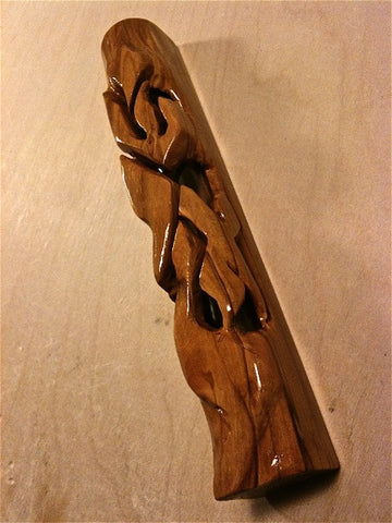 Olive Wood Mezuzah Case