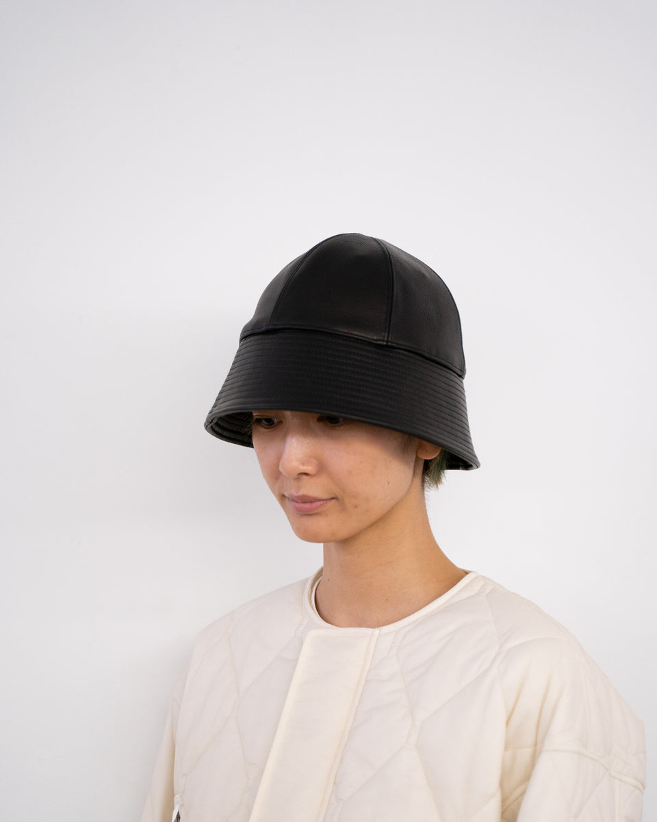 KIJIMA TAKAYUKI COW LEATHER SAILOR HAT | vuzelia.com