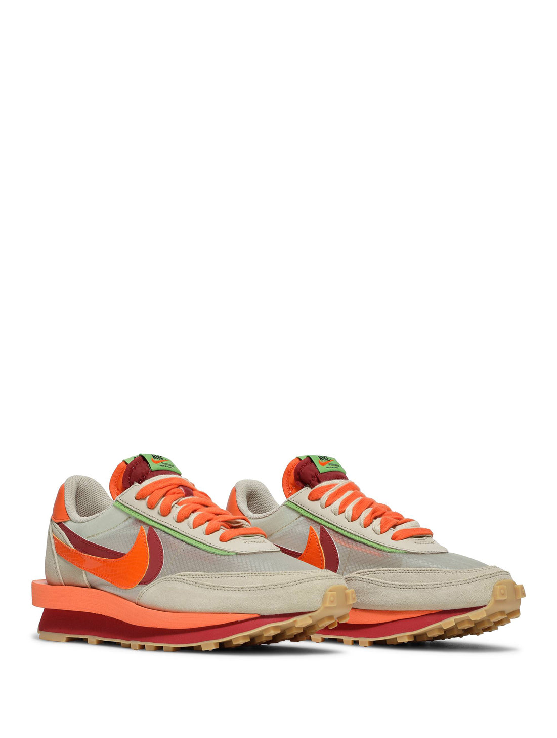 nike waffle sacai orange